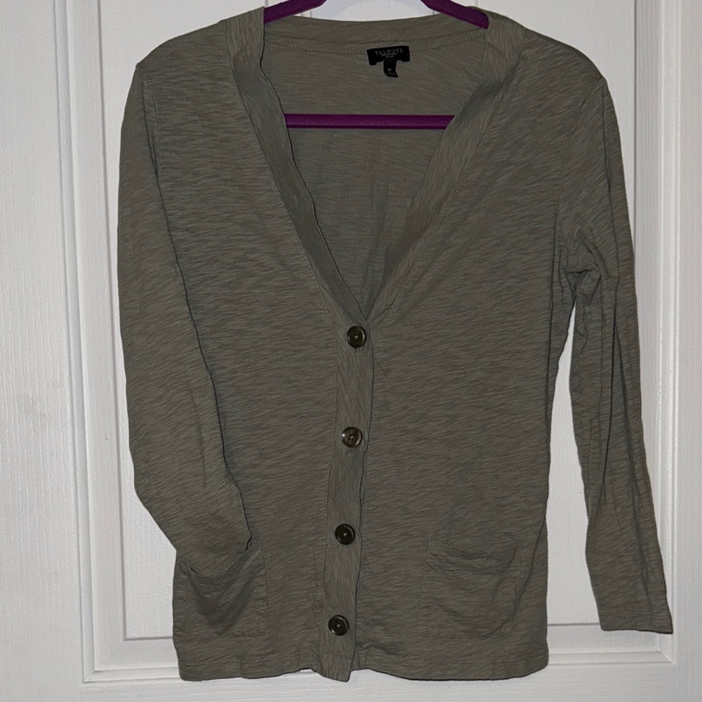 💰Talbots Button-Up Cardigan